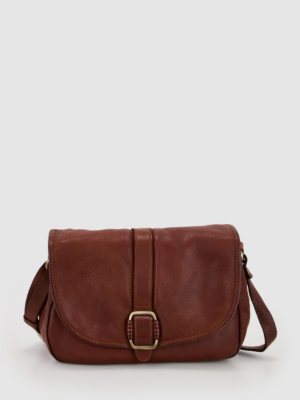 Dakota Leather Flap Crossbody Bag